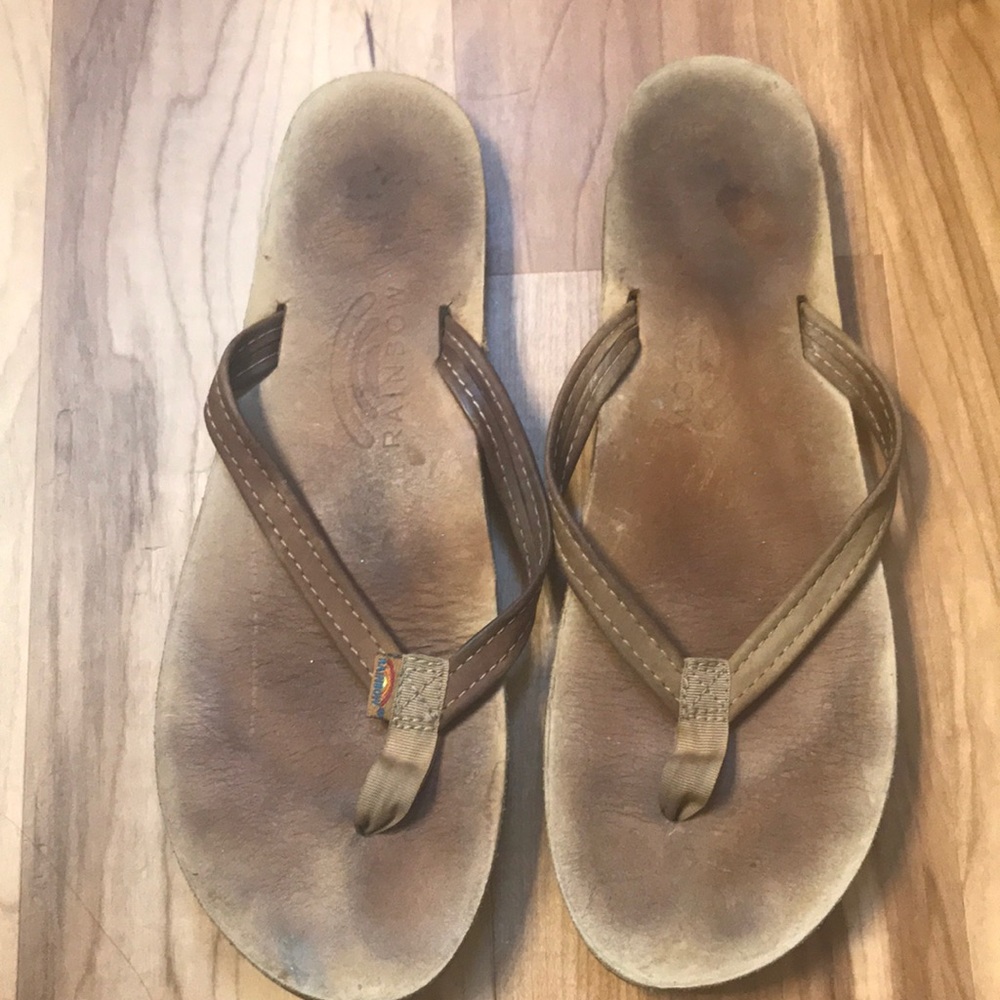 Thin Strap Rainbow Flip Flops
